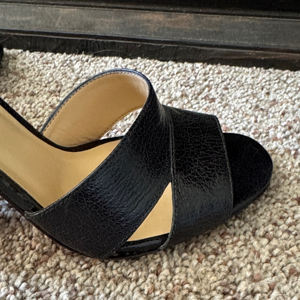 Talbots Black Open-Toe Heels - Picture 6 of 11